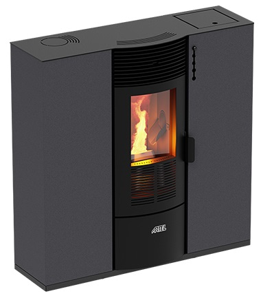 Salamandra de Pellets 10kW Subtile MC (Cinza) - ARTEL