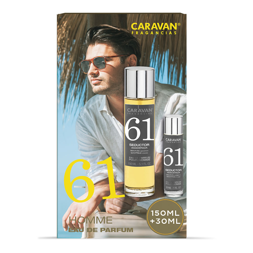 ESTOJO DUPLO 150 + 30ml CARAVAN Nº61 HOMEM - CARAVAN