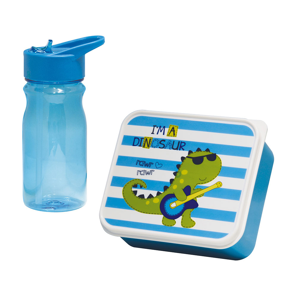 LANCHEIRA INFANTIL COM CANTIL DINO 0,85L/0,5L MONDEX  MONDEX