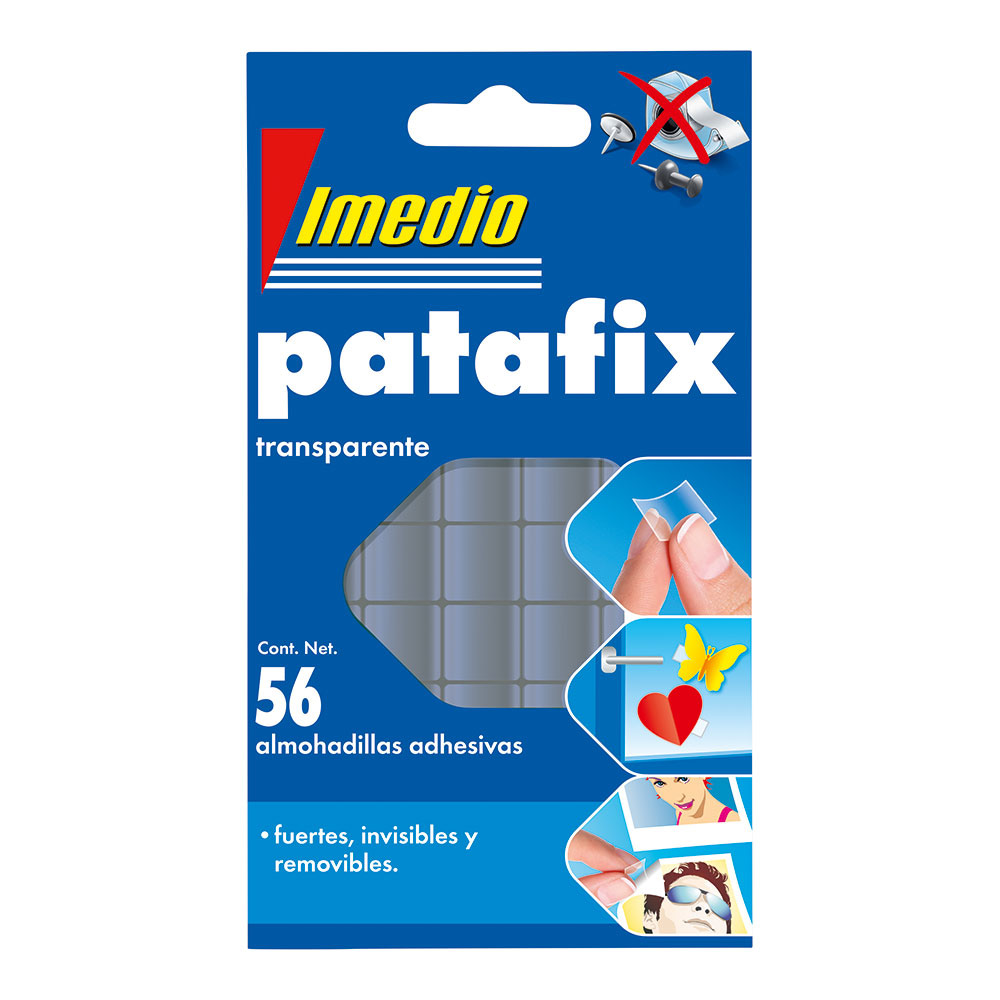 PATAFIX ALMOFADA ADESIVA TRANSPARENTE REMOVÍVEL 56 unid. 7001471 IMEDIO  IMEDIO