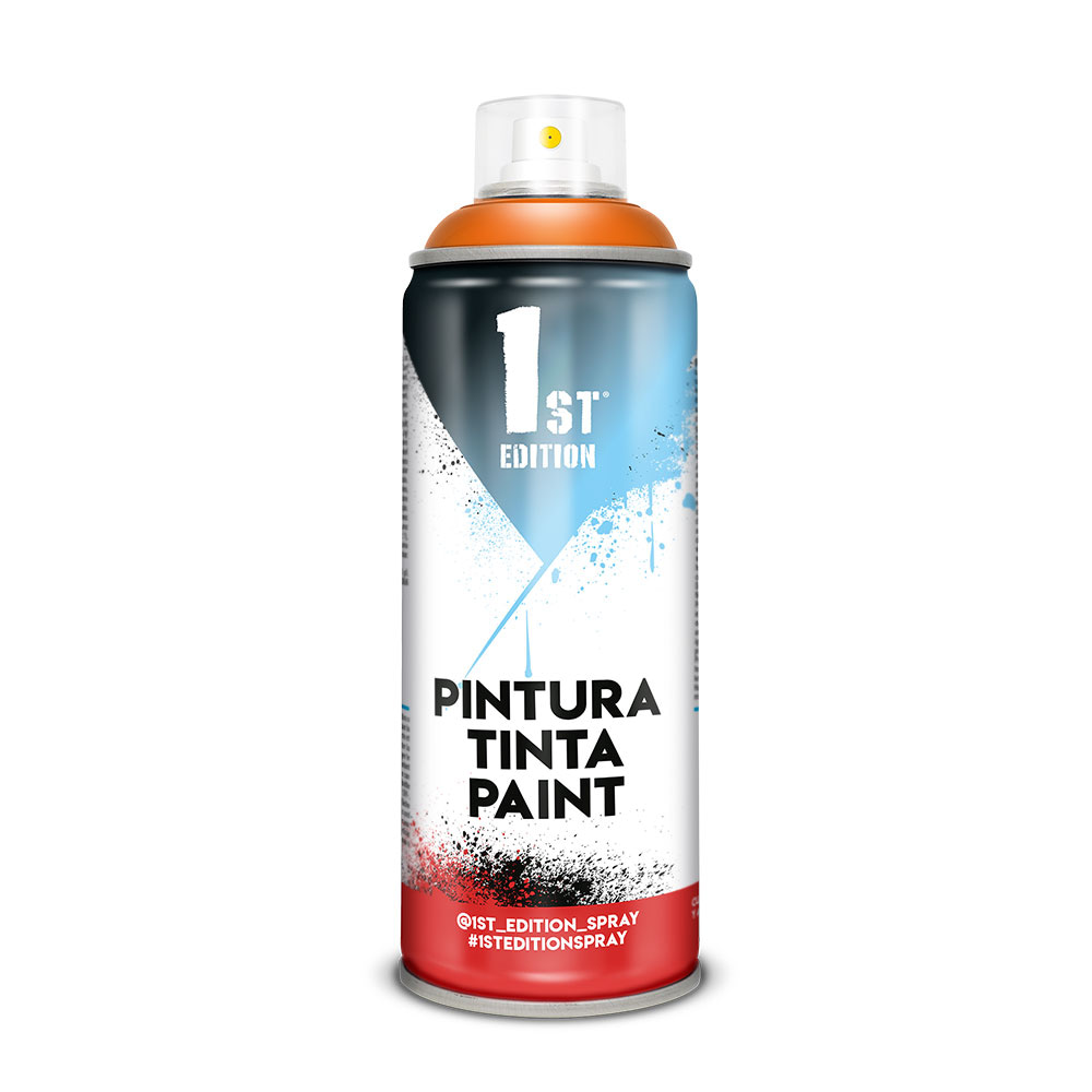 TINTA EM SPRAY 1ST EDITION 520cc / 300ml MATE LARANJA PERIGO REF.645 - 1ST EDITION