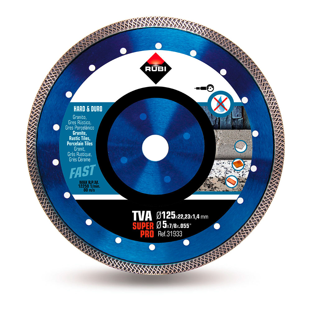 DISCO DE DIAMANTE TVA 125 SUPERPRO  R31933 RUBI - RUBI
